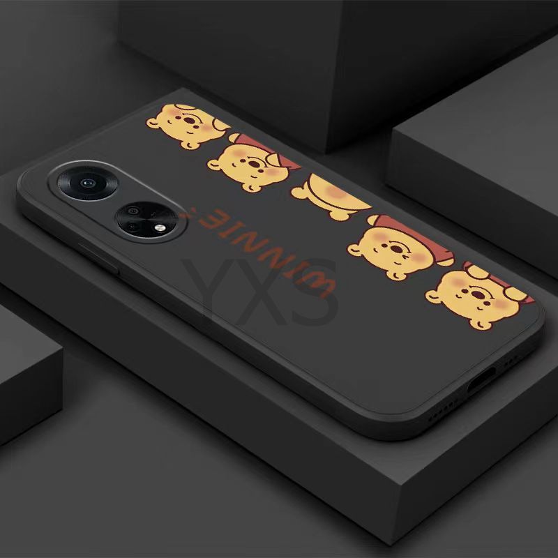 การออกแบบใหม่ เคส Samsung S20 Plus S20 S10 Plus S10 S20 Ultra J4 J5 J8 เคส ซิลิโคนแถวหมีพูห์กรณีโทรศัพท์