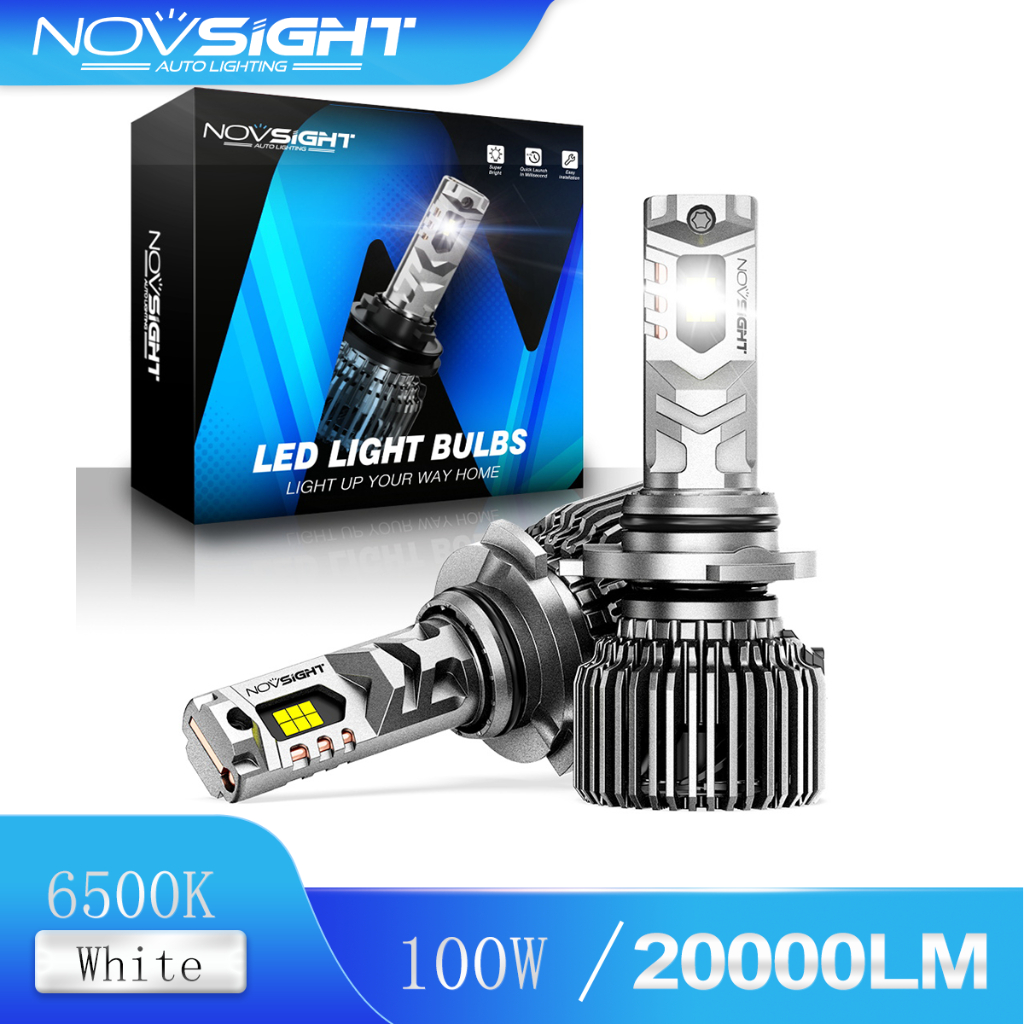 Novsight N75 ไฟหน้ารถยนต์ LED 9005 100W 20000LM 6500K HB3