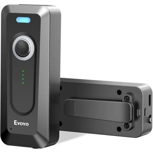 Eyoyo Portable Mini 1D 2D Barcode Scanner ผ่านบลูทูธ 2.4G ไร้สาย USB แบบมีสาย QR Code Reader การเชื่