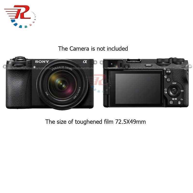 กล้องกระจกนิรภัยป้องกันหน้าจอสําหรับ Sony A6700 กล้องฟิล์มฟิล์มนิรภัย HD ฟิล์มป้องกัน