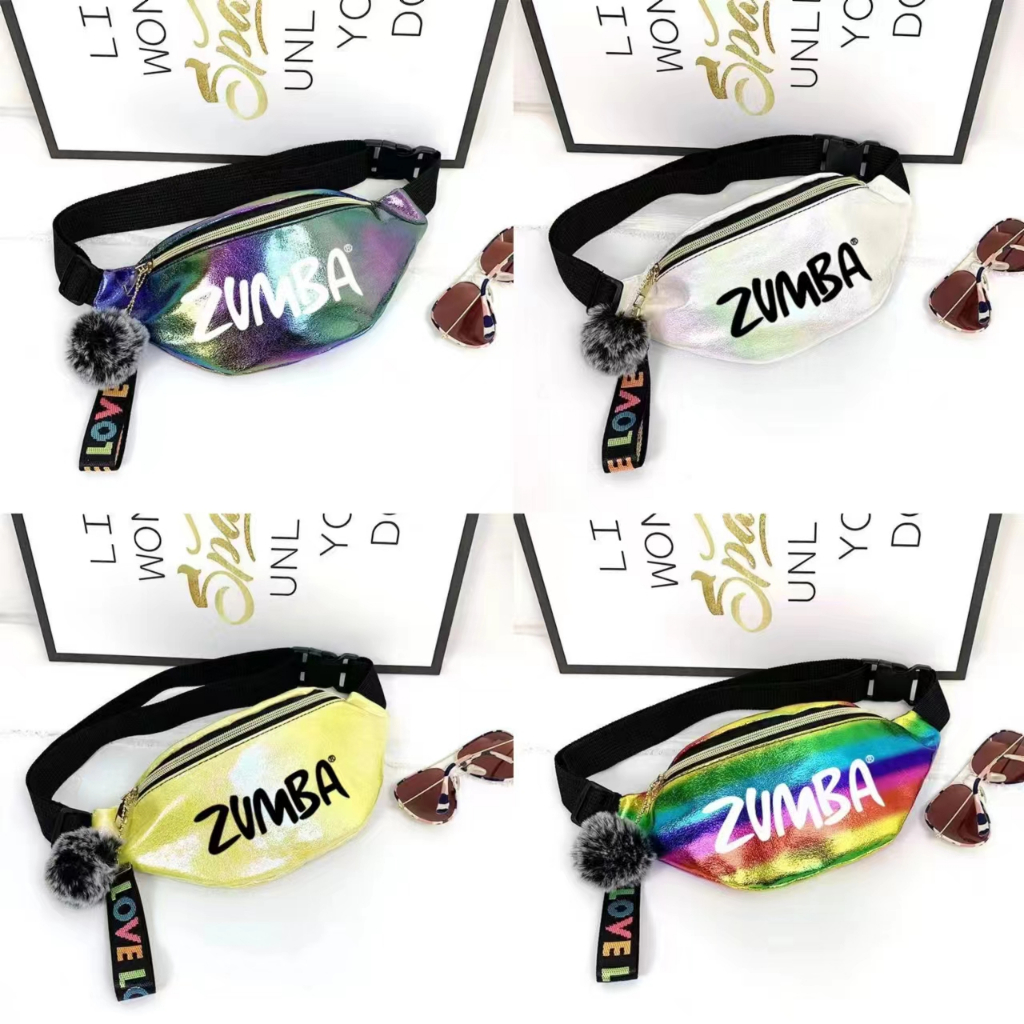 Zumba zumba ZW ไหล่ Messenger กระเป๋าคาดเอว Starry Sky สีฟ้าสีขาวสีเหลืองพราวสีสันสดใสกระเป๋าใบเล็กกีฬากระเป๋าเป้สะพายหลัง