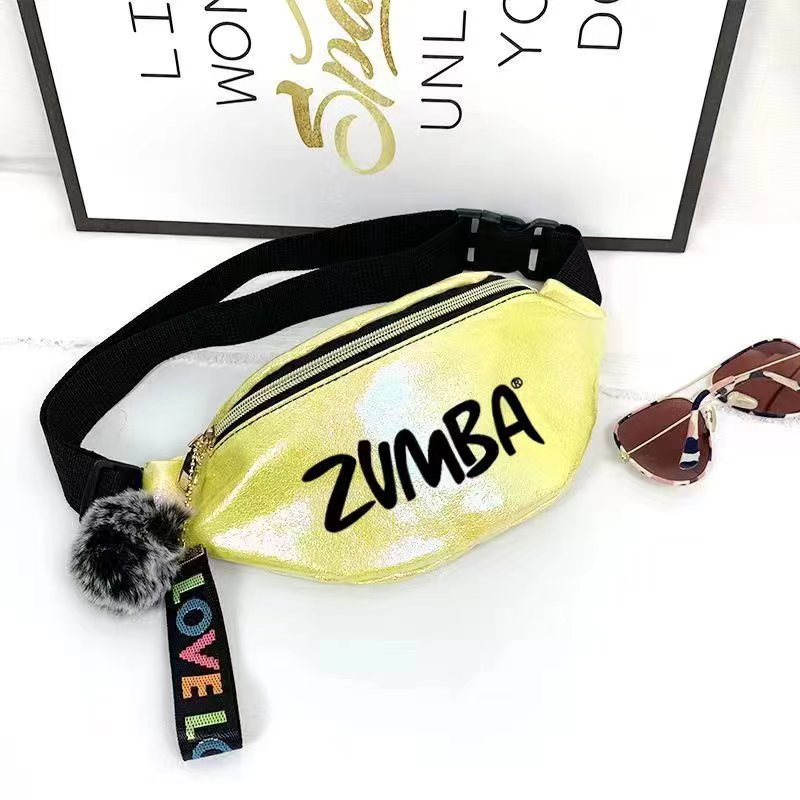 Zumba zumba ZW ไหล่ Messenger กระเป๋าคาดเอว Starry Sky สีฟ้าสีขาวสีเหลืองพราวสีสันสดใสกระเป๋าใบเล็กกีฬากระเป๋าเป้สะพายหลัง