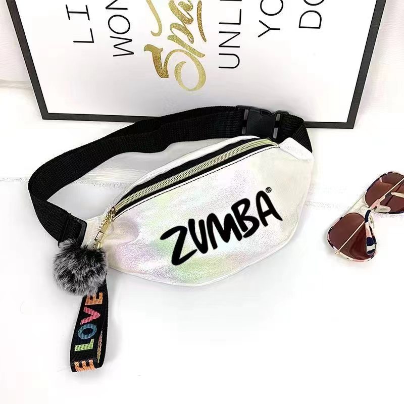 Zumba zumba ZW ไหล่ Messenger กระเป๋าคาดเอว Starry Sky สีฟ้าสีขาวสีเหลืองพราวสีสันสดใสกระเป๋าใบเล็กกีฬากระเป๋าเป้สะพายหลัง