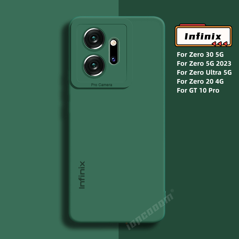 เคสซิลิโคนนิ่ม สีพื้น สําหรับ Infinix Zero 30 5G 2023 20 4G Ultra GT 10 Pro