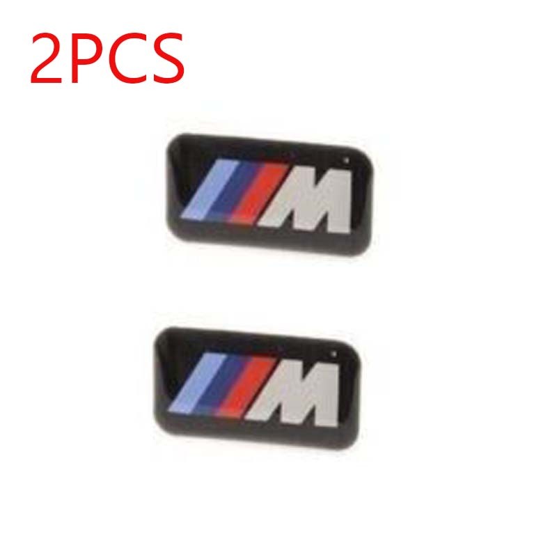 สติกเกอร์ตราสัญลักษณ์ BMW M Series 1 เมตร M2 M3 M4 M5 M6 สําหรับติดตกแต่งล้อรถยนต์ 2 ชิ้น