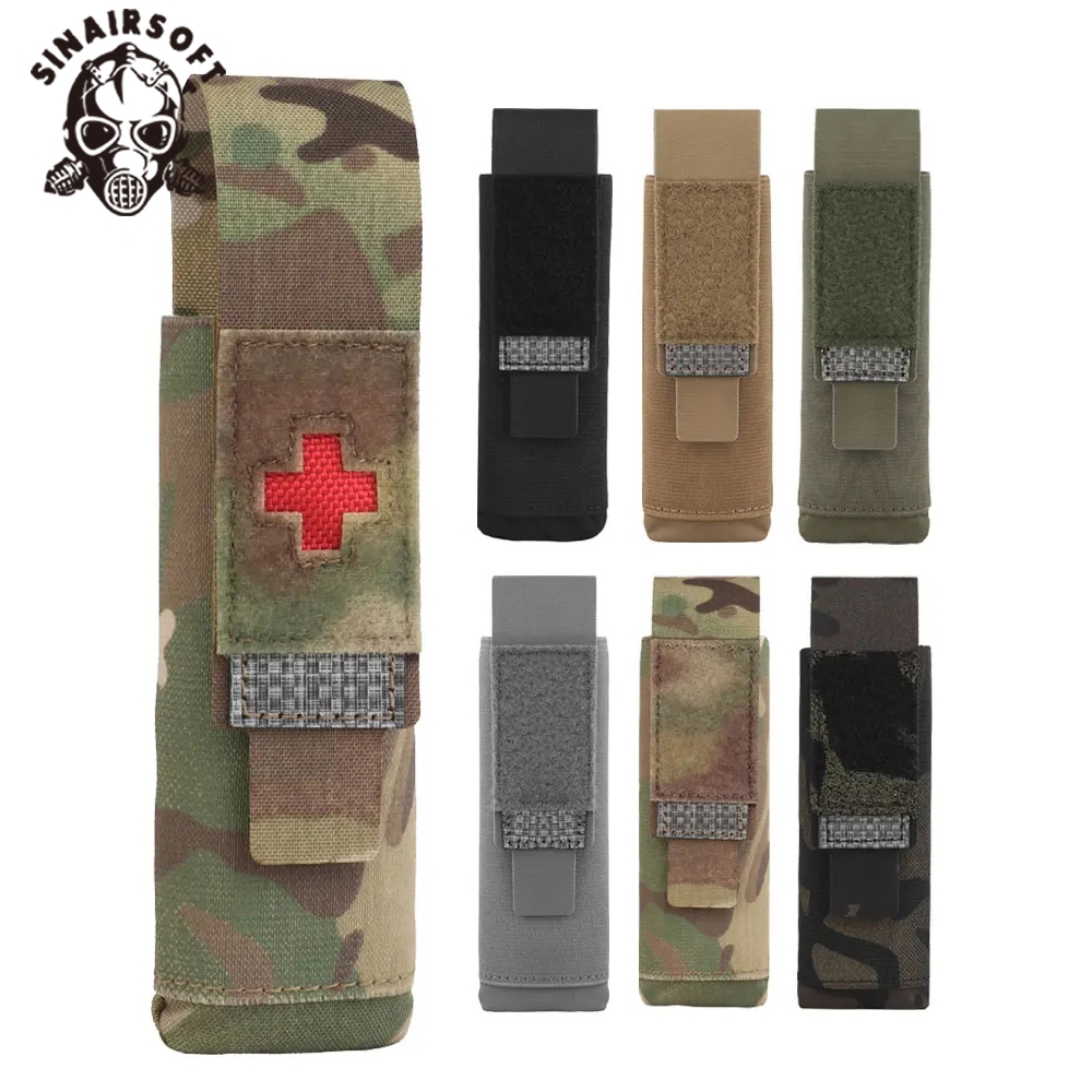 Sinairsoft ยุทธวิธีกระเป๋าเก็บทางการแพทย์ CAT Tourniquet กระเป๋ากลางแจ้ง MOLLE เครื่องมือเก็บกระเป๋าไฟฉาย Knight Patrol กระเป๋าเครื่องมือ