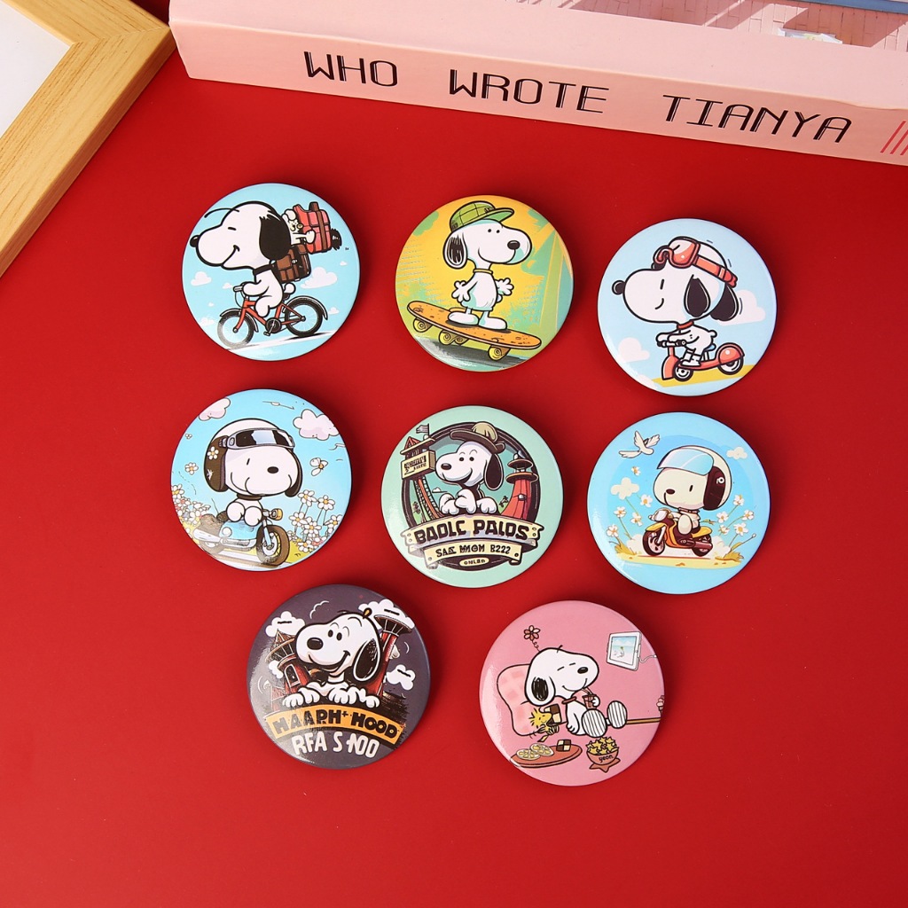 Ins เข็มกลัดพลาสติก ลายการ์ตูนสนูปปี้น่ารัก อุปกรณ์เสริม