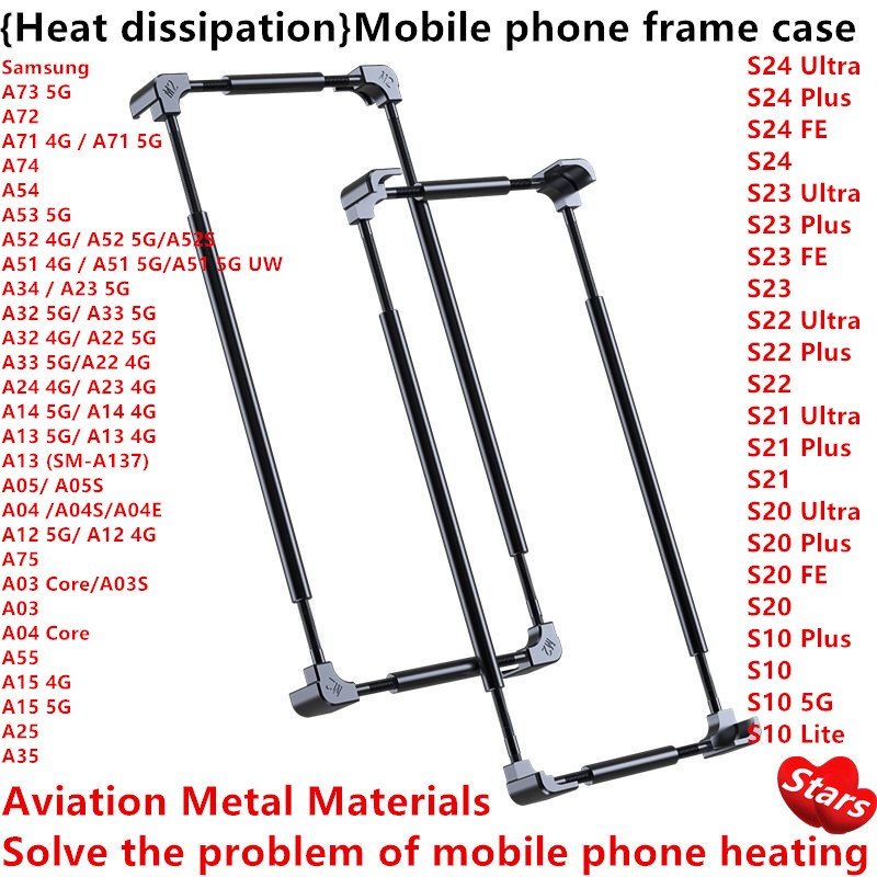 เคสป้องกันโทรศัพท์มือถือ กรอบโลหะ สําหรับ Samsung Galaxy S24 S23 S22 S21 S20 S10 A75 A74 A73 A72 A55