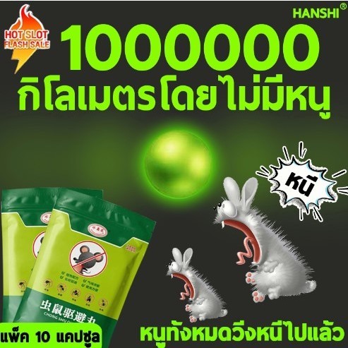 ลูกเหม็นไล่หนู ที่ไล่หนู กำจัดหนู 10ชิ้น รวดเร็วและมีประสิทธิภาพ ปลอดภัยไร้สารพิษ ยาไล่หนู