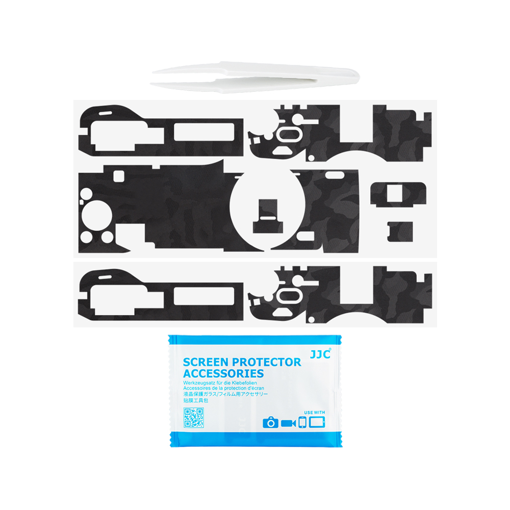 JJC SS-GR3 ป้องกันรอยขีดข่วน สติกเกอร์ตกแต่งสำหรับ Ricoh GR III GR IIIx GRIII GRIIIx GR3 GR3x กล้องเหลือฟรี 3M ฟิล์มผิวป้องกัน