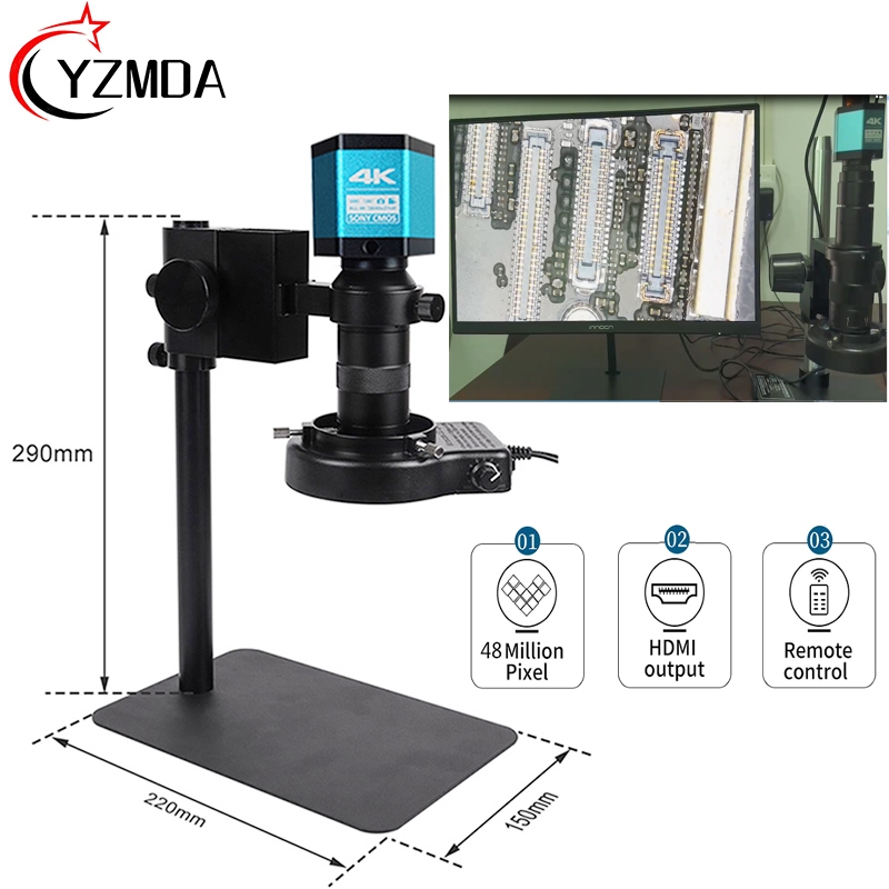 【จัดส่งฟรี】YIZHAN  Microscope  4K Digital microscope กล้องจุลทรรศน์ดิจิทัล  HDMI USB  TYPE-Cอินเตอร์