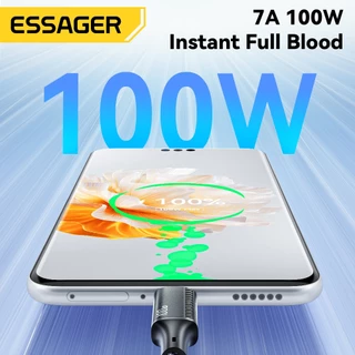 Essager 3 IN 1 สายชาร์จเร็ว 100W เหมาะสําหรับพอร์ต Type C พอร์ต Micro และพอร์ต IP