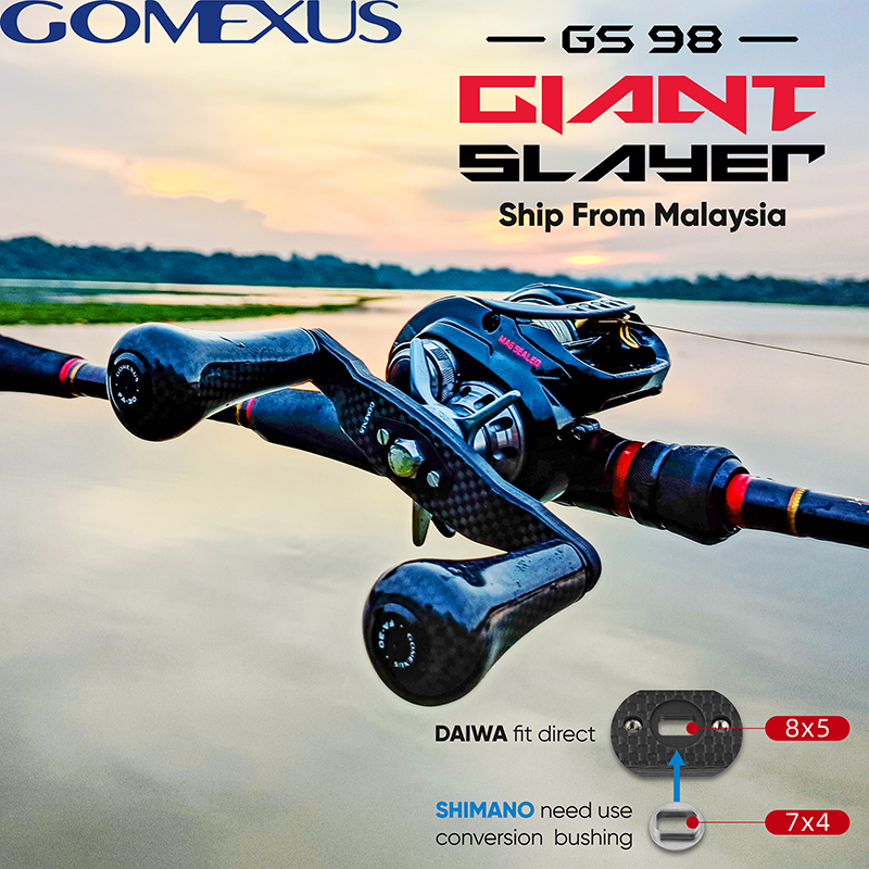 【Gomexus】รอกตกปลาคาร์บอน GS-98 TORAY สําหรับ Shimano Antares Curado Daiwa Steez Ballistic Baitcasting DC-FA30