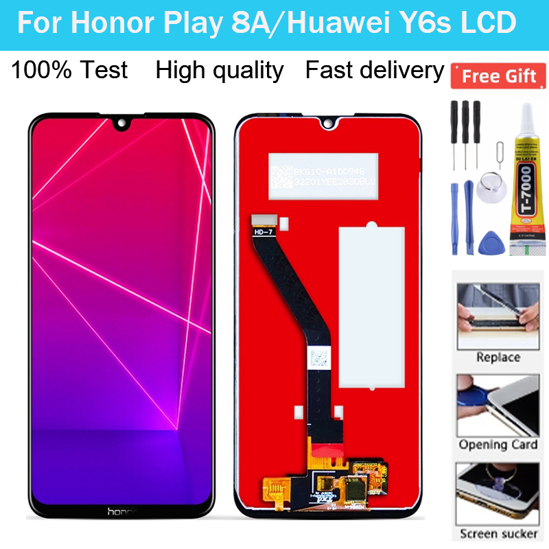 ของแท้ หน้าจอสัมผัส Lcd สําหรับ Huawei Y6S 2019 Honor play 8A 2019