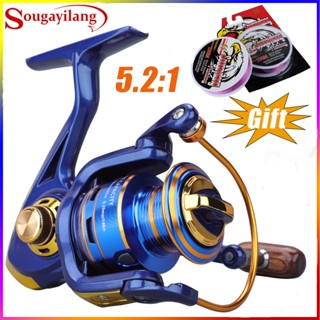 [ฟรีของขวัญ] Sougayilang รอกตกปลา 12BB อัตราทดเกียร์ 5.2:1 ค…