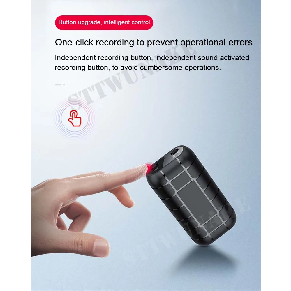 เครื่องบันทึกเสียงดิจิทัล แบบแม่เหล็ก ขนาดเล็ก 500 ชั่วโมง แบบพกพา