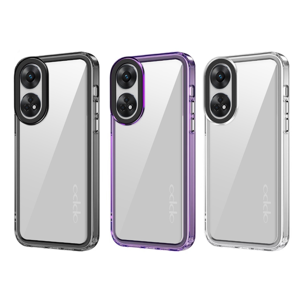 เคสโทรศัพท์อะคริลิคใส แบบแข็ง กันกระแทก หรูหรา สําหรับ OPPO Reno 8T 4G 5G