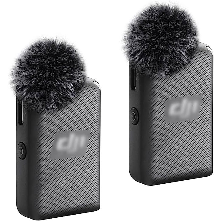 ที่ครอบไมโครโฟนไร้สาย กันลม ขนฟู สําหรับ DJI MIC 2 แพ็ก