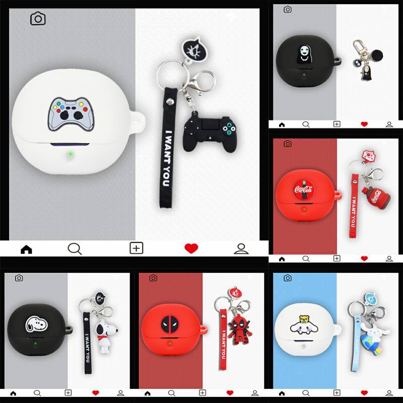 C414  Soundpeats clear case / AIR4 pro CASE Silicone Protective Case Dust-proof Protective Case for 