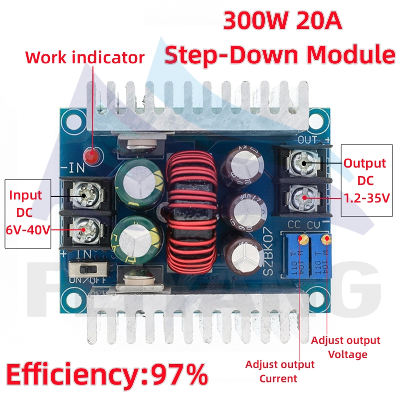 โมดูลแปลงแรงดันไฟฟ้า DC-DC 200W 15A 150W 12A 300W 20A