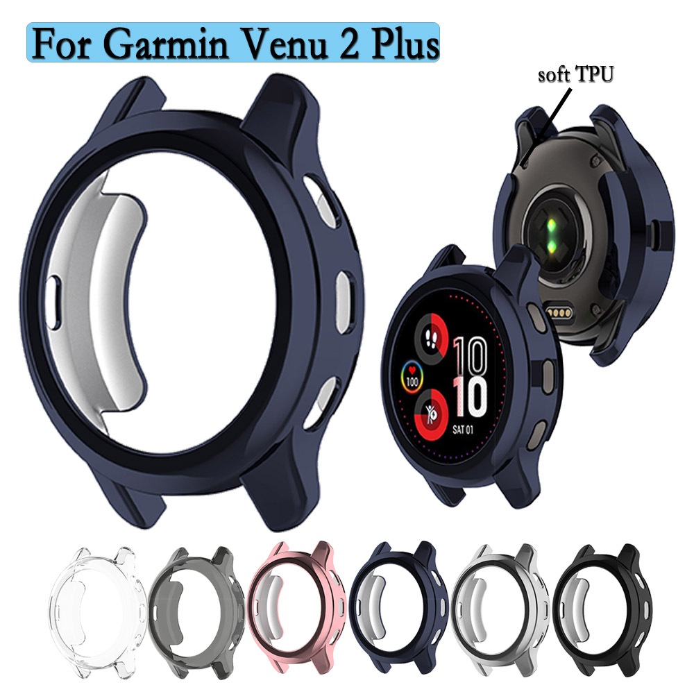 เคส TPU สําหรับ Garmin Venu 2 Plus ป้องกัน กลวง ครอบคลุม ทนทาน TPU นาฬิกา อุปกรณ์ป้องกัน