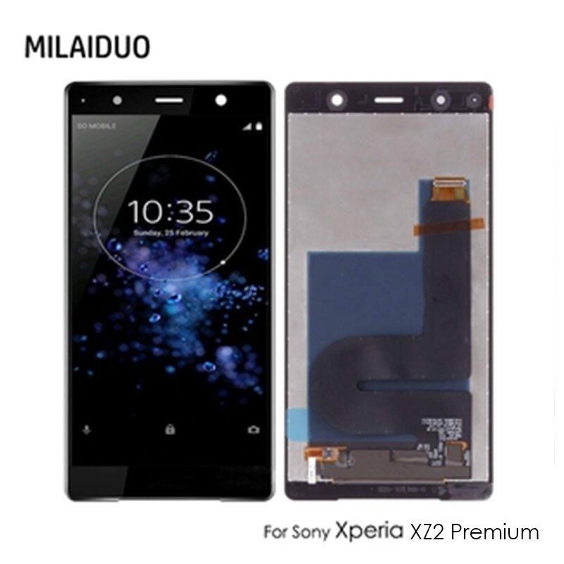 หน้าจอสัมผัสดิจิทัล LCD สําหรับ Sony Xperia XZ2 Premium Dual H8166
