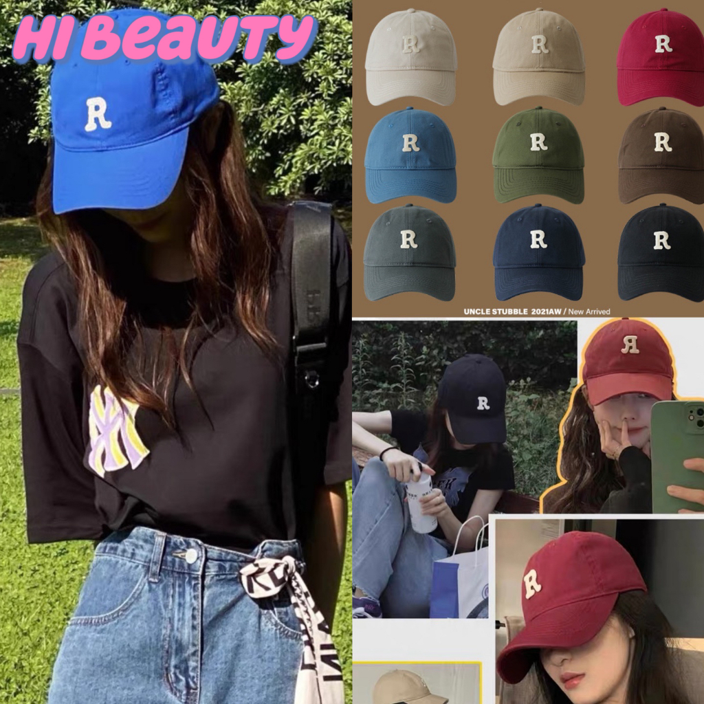 หมวกเบสบอล ผ้าฝ้าย แบบนิ่ม ป้องกันแดด พิมพ์ลายตัวอักษร แบบเรียบง่าย แฟชั่นสปอร์ต สไตล์เกาหลี สําหรับผู้ชาย และผู้หญิง
