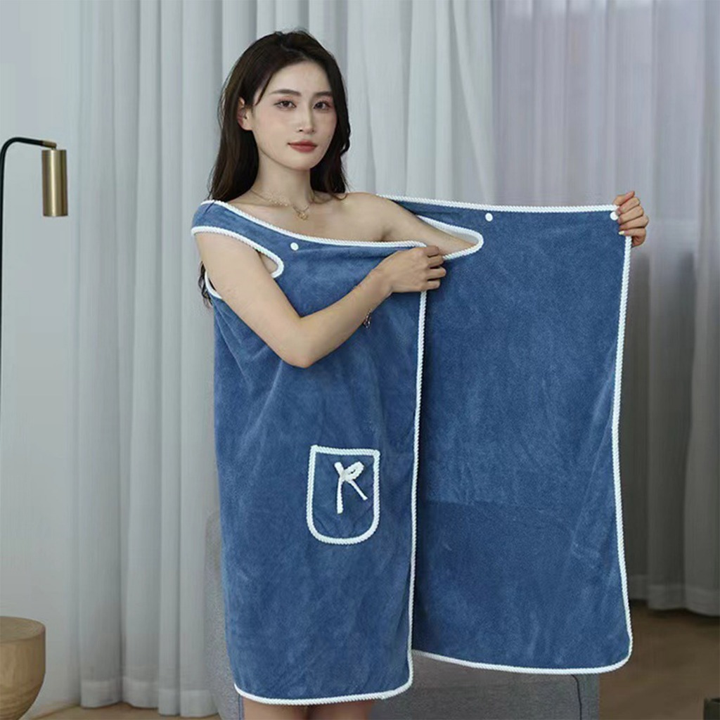 (พร้อมส่ง โปรโมชั่น) กระโปรงอาบน้ํา ผ้ากํามะหยี่ ปะการัง ผ้าฝ้ายแท้ นุ่ม ดูดซับน้ํา ขอบหนา เสื้อคลุมอาบน้ํา ผู้ใหญ่ ผู้หญิง ห่อหน้าอก สวมใส่ได้ ผ้าขนหนูอาบน้ํา