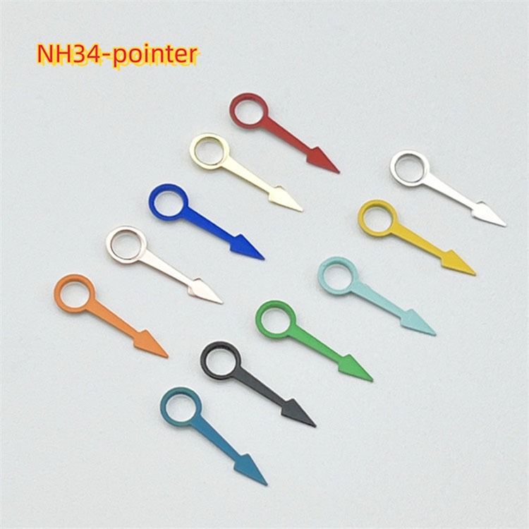 ใหม่ เข็มนาฬิกาข้อมือ NH34 Pointer GMT อุปกรณ์เสริม สําหรับ NH34 Movement