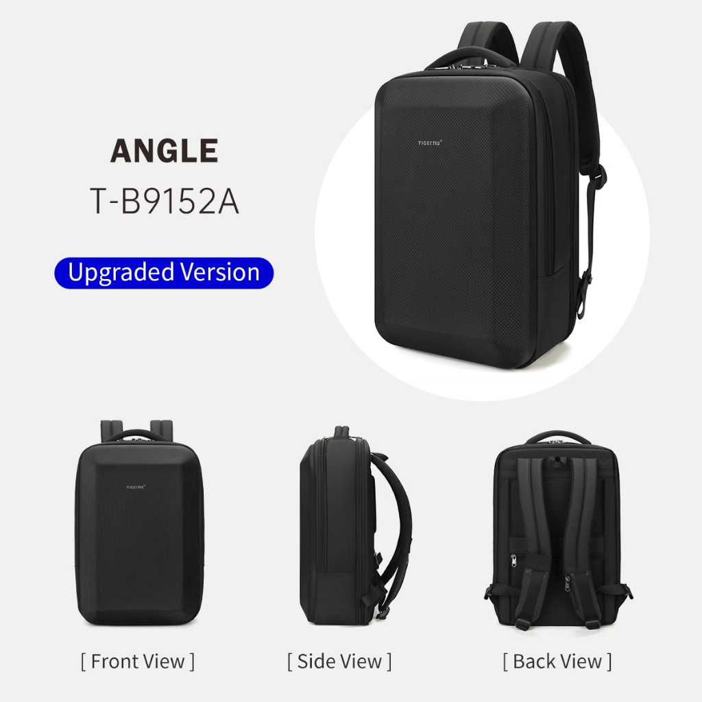 Tigernu 9152A กระเป๋าเป้สะพายหลัง ใส่แล็ปท็อป กันน้ํา ความจุสูง 15.6 นิ้ว 3D
