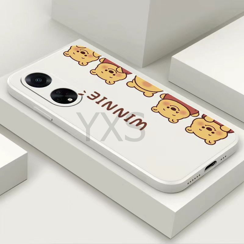 เคส VIVO X70 X60 X60 Pro X50 X50 Pro X21 X21 UD IQOO เคส ซิลิโคนแถวหมีพูห์กรณีโทรศัพท์