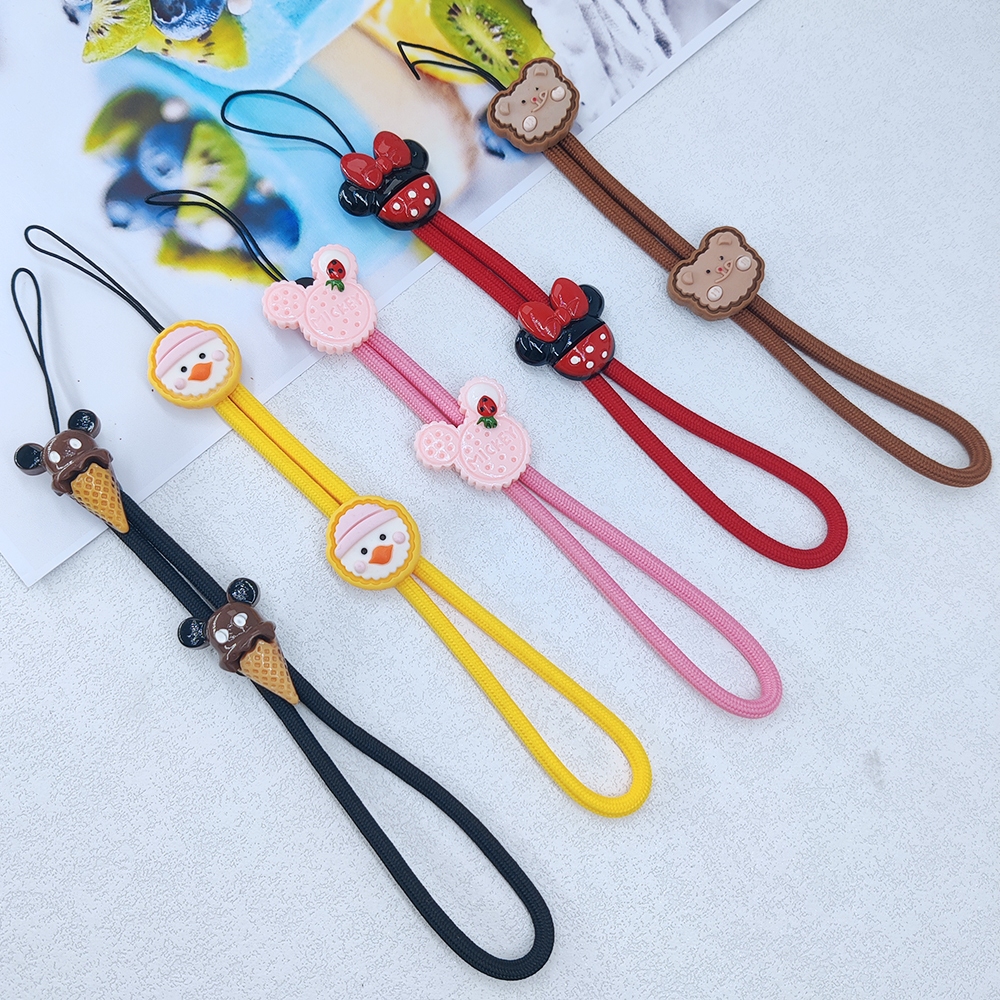 สายคล้องโทรศัพท์มือถือ ป้องกันการสูญหาย ลายการ์ตูน สามารถปรับได้ มีหลายสไตล์