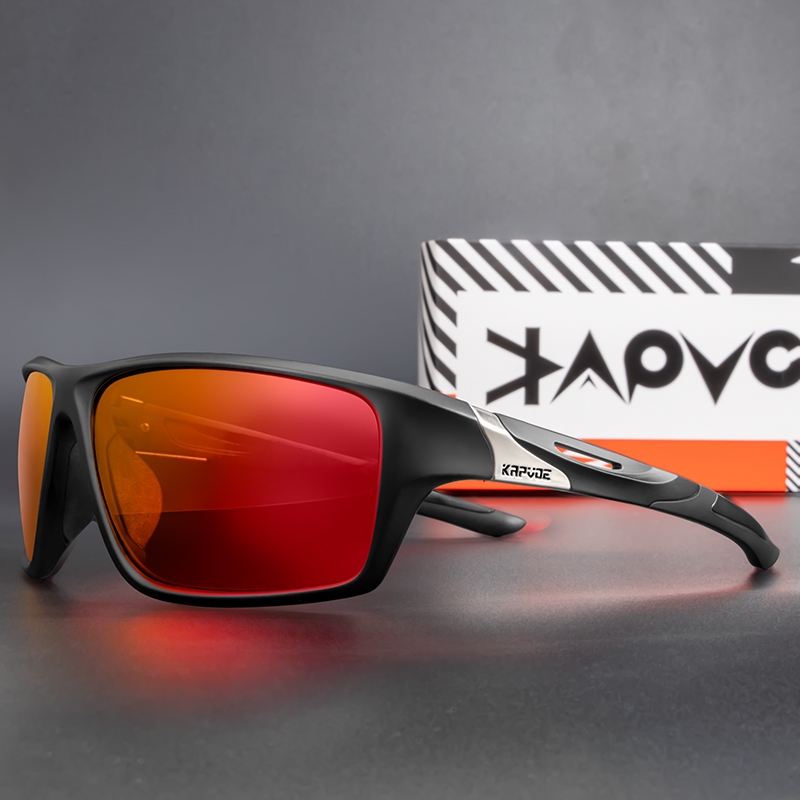 Kapvoe แว่นกันแดดโพลาไรซ์ผู้ชายผู้หญิง UV400 แว่นตาขับรถตกปลา 1 เลนส์