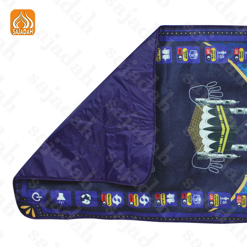 SAJADAH พร้อมส่ง พรมละหมาดอัจฉริยะบาท ผ้าละหมาดมุสลิมอิสลาม พกพาง่าย ขนาด​ 70*110​ซม LCD Screen K315