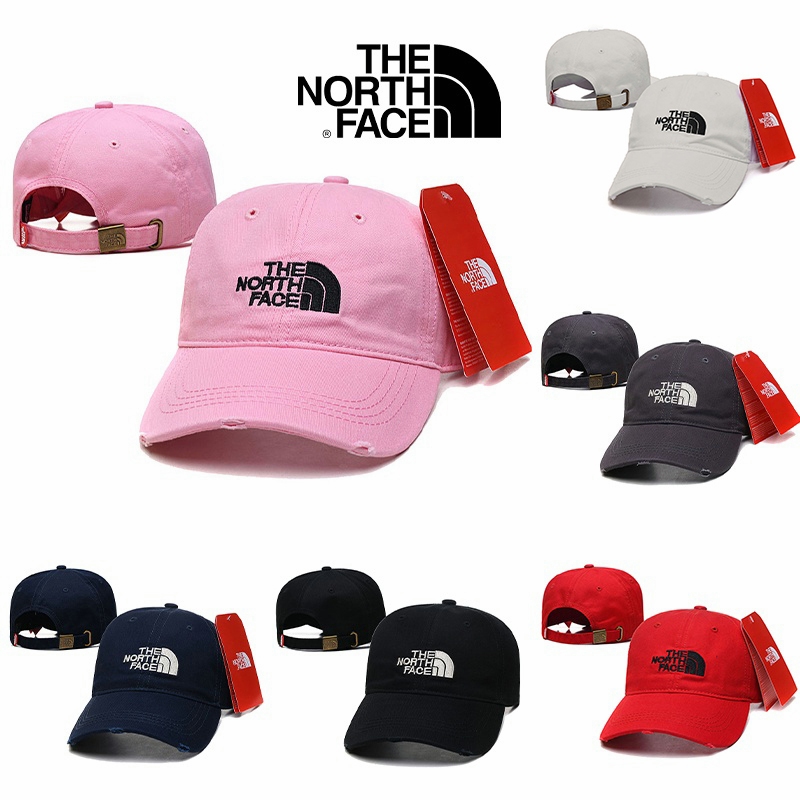 North Face หมวกเบสบอล กันแดด ปักลาย ปรับได้ สําหรับทุกเพศ