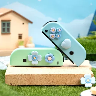 GeekShare Nintendo Switch Thumb Grip Cap น่ารัก Cross D-Pad ปุ่มหมวกซิลิโคน Thumb Grips ชุด ABXY ปุ่มสติกเกอร์จอยสติ๊กฝาครอบสําหรับ SwitchV1/OLED/Lite/R36S