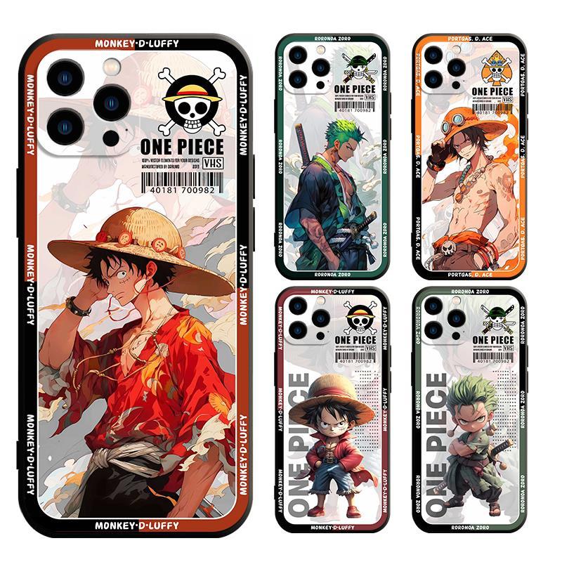 เคส iphone Se 2020 6 6S 11 Pro Max 6 Plus 11 Pro 7 8 Plus X Xs Xr Xsmax โทรศัพท์ TPU แบบนิ่ม ลายวันพีช ลูฟี่ โซโร สําหรับ