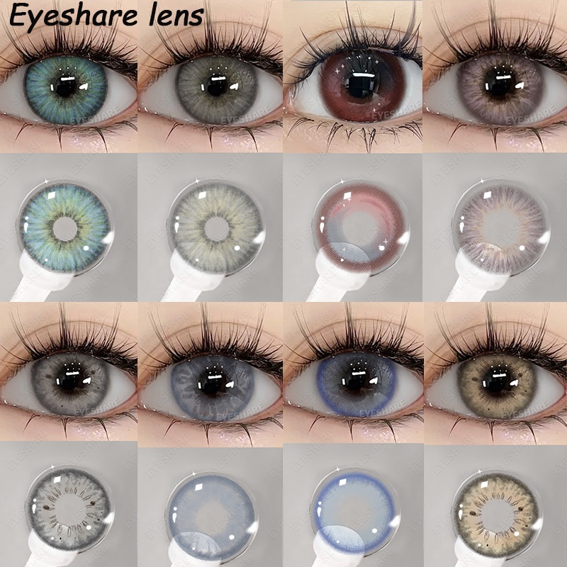 ส่งเร็วจากไทย NEW series คอนแทคเลนส์ เลนส์ตาโต DIA: 14.0-14.5mm เกรด (0.00) ใช้ได้ 1 ปี แถมกล่องกระจกฟรี