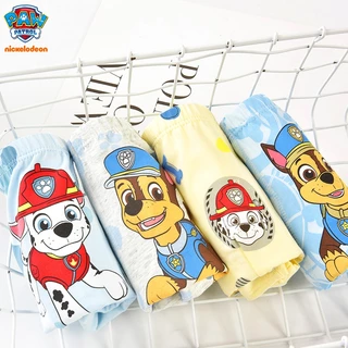 [พร้อมสต็อกจัดส่งฟรี] อุ้งเท้า ลาดตระเวน อุ้งเท้า ลาดตระเวน กางเกงในเด็กชาย 4 แพ็ค 3-8 ปีเด็กการ์ตูนชุดชั้นในผ้าฝ้ายแท้