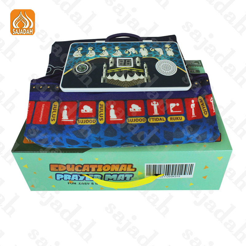 SAJADAH พร้อมส่ง พรมละหมาดอัจฉริยะบาท ผ้าละหมาดมุสลิมอิสลาม พกพาง่าย ขนาด​ 70*110​ซม LCD Screen K315