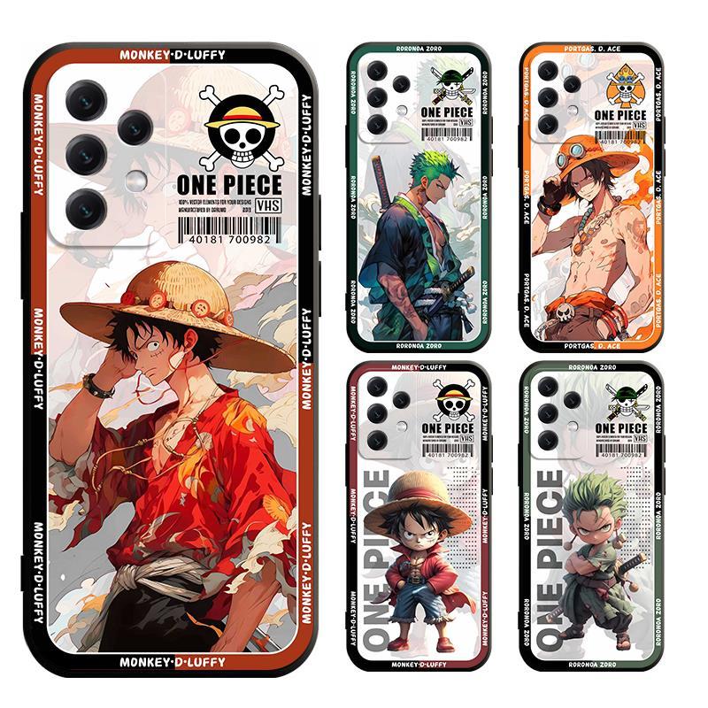 เคส samsung A24 A14 A34 A54 5G A11 M11 A51 A30 A20 A71 A70 A70S 4G 5G โทรศัพท์มือถือแบบนิ่ม ผิวด้าน ลายวันพีซ ลูฟี่ โซโร โซโร สําหรับ