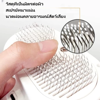 Pet Beauty Comb with Spray Massage Comb หวีแปรงไฟฟ้าสถิตย์ พร้อมสเปรย์ สําหรับสัตว์เลี้ยง สุนัข แมว แปรงขนหมา หวีขนแมว