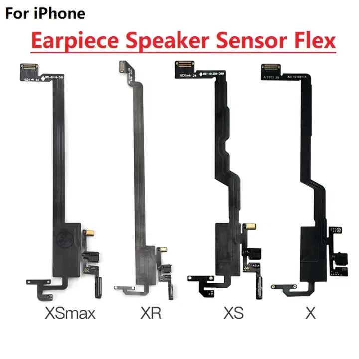 สายแพลําโพงเซนเซอร์หูฟัง ไม่มีลําโพง ไม่มีโลโก้ แบบเปลี่ยน สําหรับ iPhone X XS MAX XR 11 Pro MAX 12 Pro 13 13 mini 13 Pro