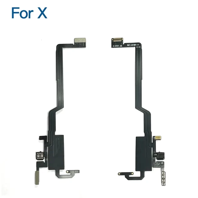 สายแพลําโพงเซนเซอร์หูฟัง ไม่มีลําโพง ไม่มีโลโก้ แบบเปลี่ยน สําหรับ iPhone X XS MAX XR 11 Pro MAX 12 Pro 13 13 mini 13 Pro thumbnail 3
