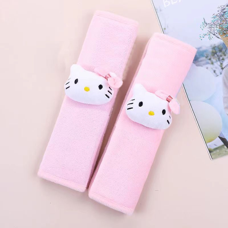 Cloth doll, car seat belt shoulder protector, cute cartoon interior decoration