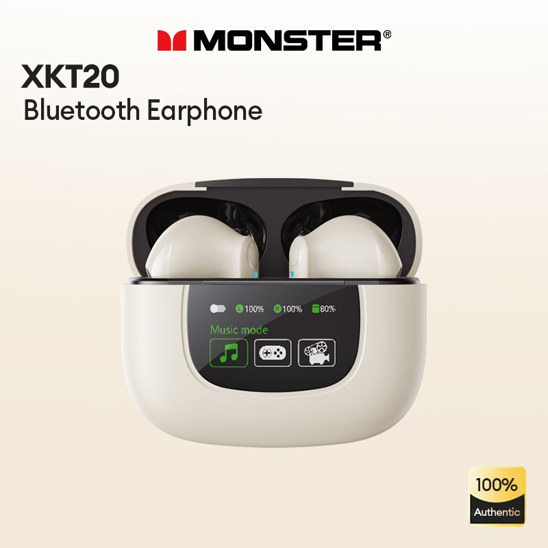Monster XKT20 หูฟังบลูทูธ HIFI คุณภาพเสียง สัมผัสอัจฉริยะ ความทนทานสูง บลูทูธ 5.4