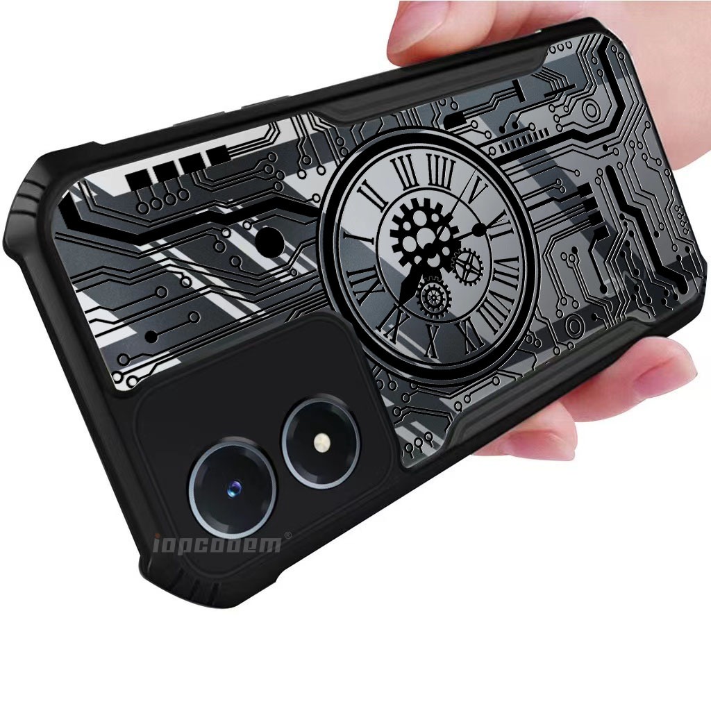 เคสโทรศัพท์มือถือ PC ใส กันกระแทก สําหรับ VIVO Y27 Y200 Y35 Y36 Y78 Y77 Y76 Y75 Y72 Y55 4G 5G