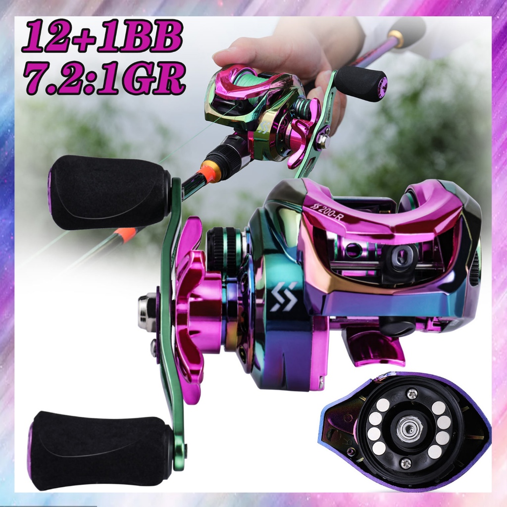 Sougayilang รอกตกปลาโลหะ อัตราทดเกียร์ 12 + 1bb 7.2: 1 15 กก.