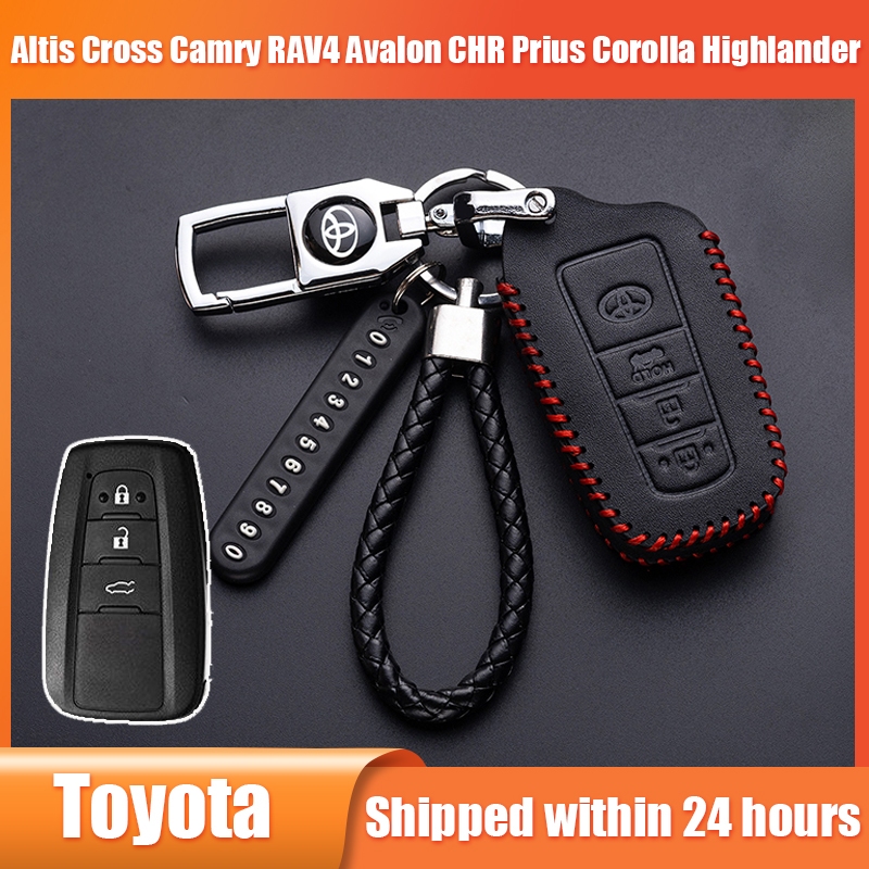 ปลอกกุญแจ For Toyota Altis Cross Camry RAV4 Avalon CHR Prius Corolla Highlander เคสกุญแจรถยนต์