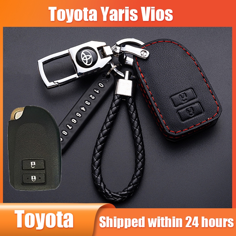ปลอกกุญแจ For Toyota Yaris Vios เคสกุญแจรถยนต์ พวงกุญแจรถยนต์